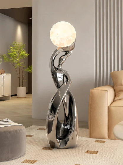 Home Decor Statue Abstract Art Ornaments Nordic Living Room Large Floor Luminous Sculpture Housewarming Gift Interior Figurines Taj Home Store