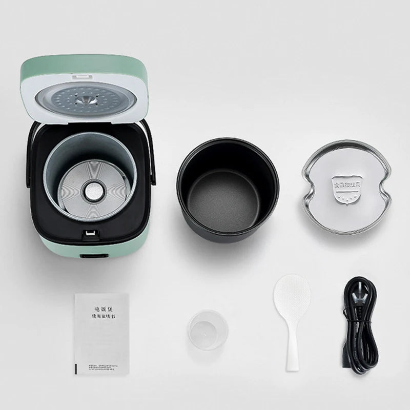 Mini Rice Cooker Automatic Household Kitchen Electric Cooking machine 1-2 People Food Warmer Steamer 1.2L Small Rice Cooker Taj Home Store