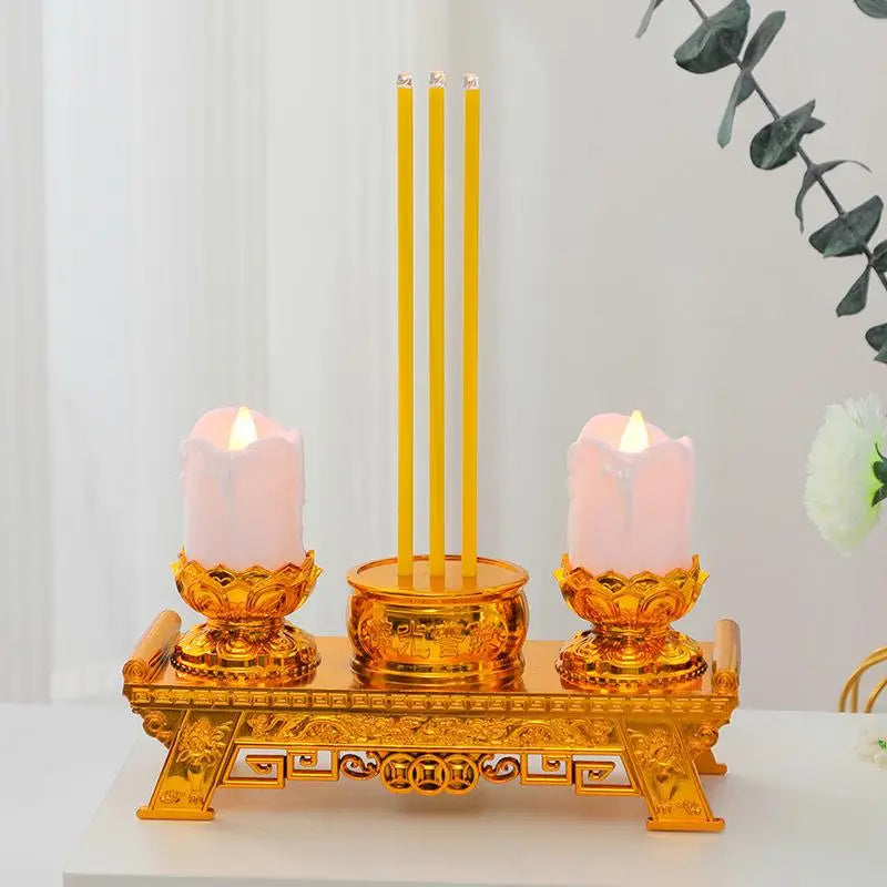 LED Candle Lights, Prayer Candles For Temples And Halls, Smokeless Swinging Wick Simulation Candles Taj Home Store