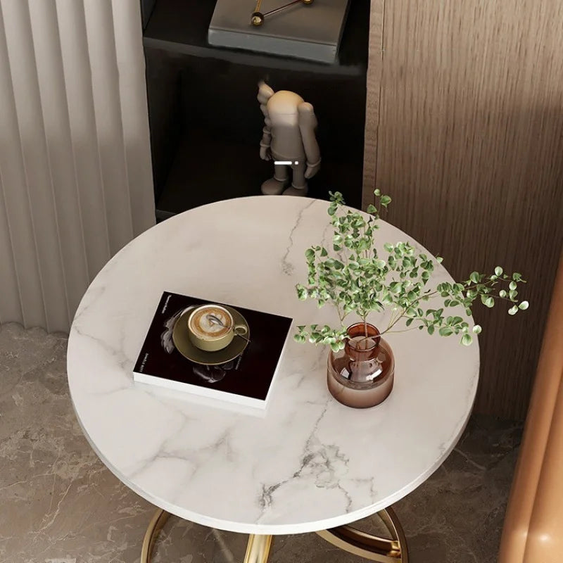 Creative living room side table, coffee table, small round coffee table, modern decorative bedside table, bedroom coffee Taj Home Store
