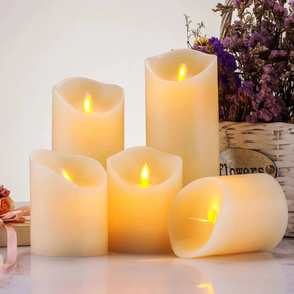 Flameless LED Candles with Remote Control and Timer Battery Operated Flickering Candle for Home Party Wedding Christmas Decor Taj Home Store