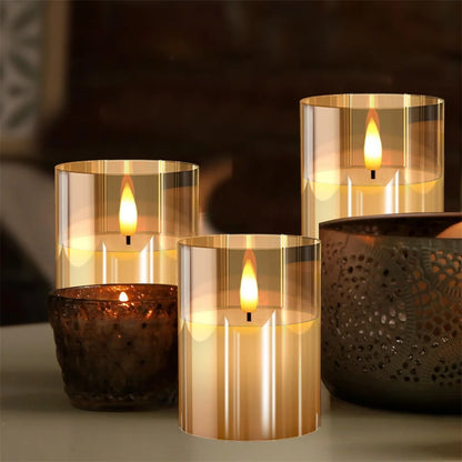 Battery Operated LED Flameless Candles with Remote and Timer Real Wax Candles Flickering Light for Wedding Home Party Decor Taj Home Store
