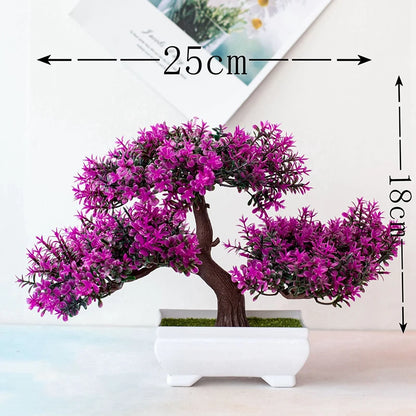Artificial Plants Bonsai Small Tree Pot Fake Plant Flowers Potted Ornaments For Home Room Table Decoration Hotel Garden Decor Taj Home Store