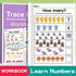 Math Fill-In-The-Blank Workbook for Toddlers, Early Education Logic Thinking Training, Fun Math Pattern Recognition Practice Boo Taj Home Store