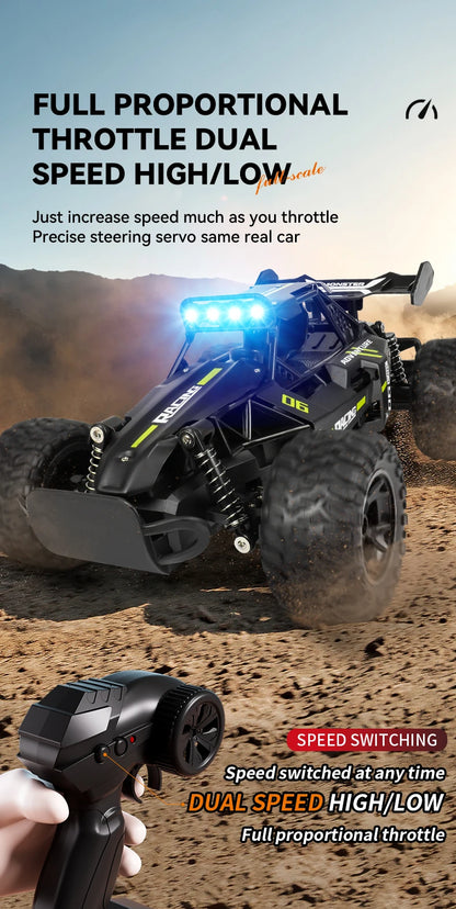 ZWN 1:12 1:16 20KM/H RC Car With LED Lights 2.4G Alloy Off-Road High Speed Vehicle Remote Control Cars Toys for Children Gifts Taj Home Store