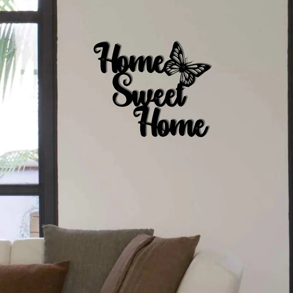 Home Sweet Home Signs Metal Wall Art to Hang Decorative Ornaments Room Decoration Rustic Decor Taj Home Store
