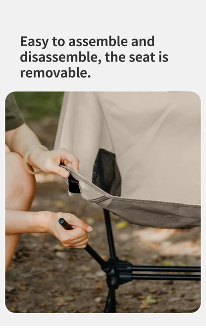 Naturehike Chair Foldable Chair Camping Lightweight Khaki Picnic BBQ Fishing Widen Chairs Outdoor Equipment Portable Taj Home Store