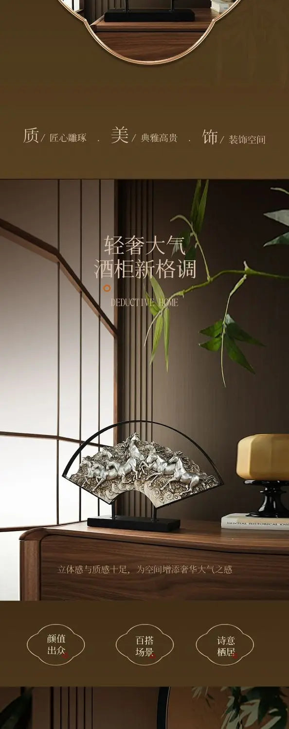 A high-end Chinese-style bookcase for the bedroom is a home decoration that attracts wealth and prosperity Taj Home Store