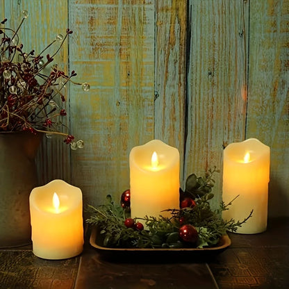 Flameless LED Candles with Remote Control and Timer Battery Operated Flickering Candle for Home Party Wedding Christmas Decor Taj Home Store