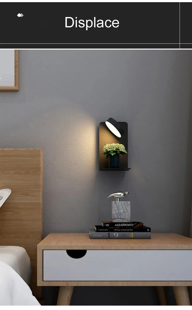 Bedroom Led Wall Lamps with USB Charge Wall Light Indoor Lamp for Living Room Decor Wall Panels with Switch Aisle Modern Sconce Taj Home Store