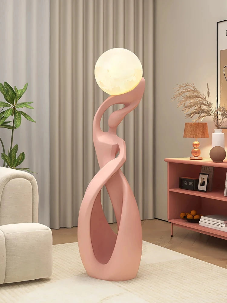 Home Decor Statue Abstract Art Ornaments Nordic Living Room Large Floor Luminous Sculpture Housewarming Gift Interior Figurines Taj Home Store
