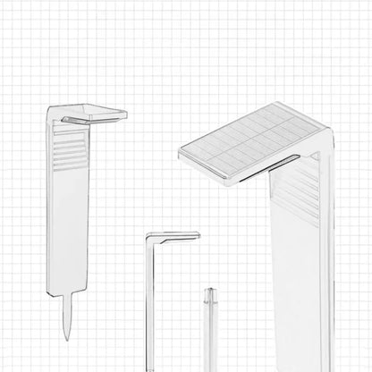 Solar Courtyard Lights Household Outdoor Landscape Lights Park Road Waterproof Lawn Lights Garden Floor Plug-in Lights Taj Home Store