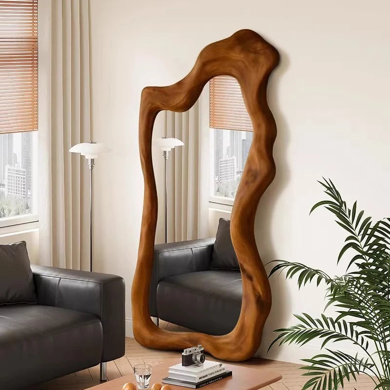 Irregular Makeup Mirror Aesthetic Art Modern Women Design Standing Mirror Macrame Cool Dekoracyjne Lustra House Accessories Taj Home Store