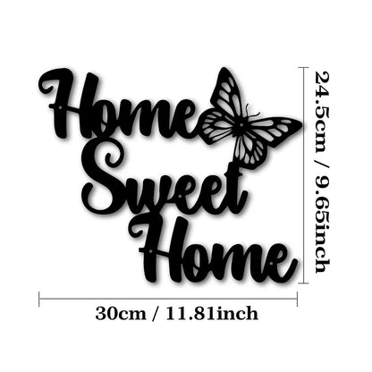 Home Sweet Home Signs Metal Wall Art to Hang Decorative Ornaments Room Decoration Rustic Decor Taj Home Store