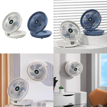 Fans, Portable Deformable Fan USB Rechargeable Quiet Pocket Cooling for Office Outdoor Home Travel Folding Small Hand Fan Taj Home Store