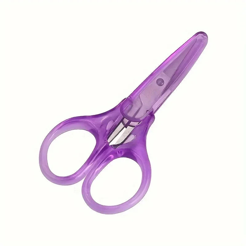 1pc Compact Precision Craft Scissors Sharp Stainless Steel Blades with Protective Cap For Paper Cutting Scrapbooking Sewing Taj Home Store