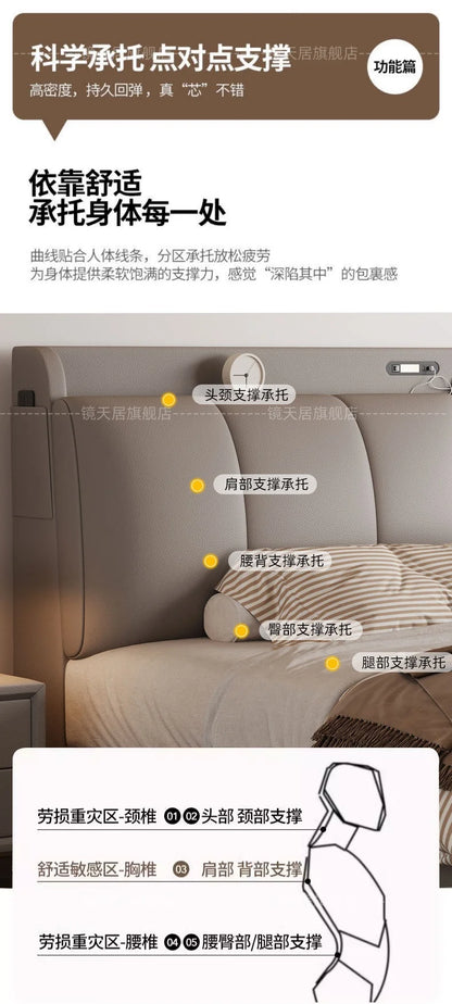 Bedroom Storage Bed Modern Corium Wedding Luxury Bed Corium Double Recamaras Matrimoniales Completas Muebles Home Furniture Taj Home Store