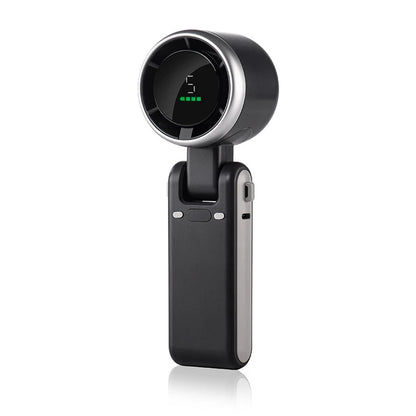 Handheld Fan Mini High-speed Digital Display Portable Desktop Usb Charging Hanging Camping Violent Turbo Fan Taj Home Store