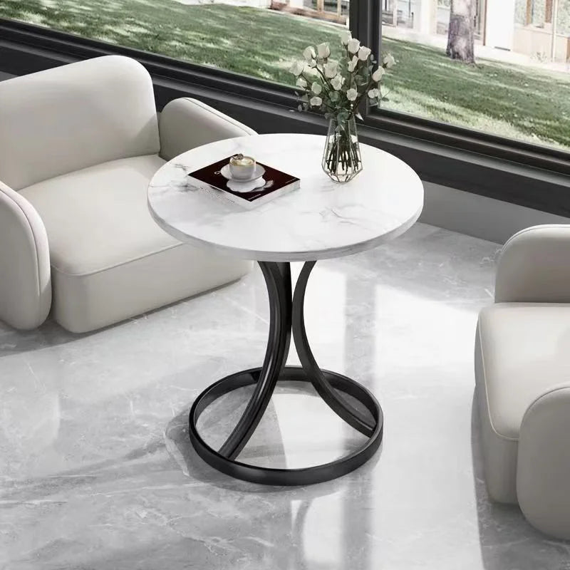 Creative living room side table, coffee table, small round coffee table, modern decorative bedside table, bedroom coffee Taj Home Store