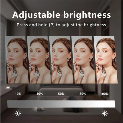 Vanity Mirror with Lights, Makeup Mirror with 3 Color Lighting Modes, Detachable 10X Magnification, Touch Control &amp; 360°Rotation Taj Home Store