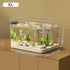 Transparent Aquarium Creative Desktop Fish Tank for Office Home Decor Rectangular(Bare Tank, No Scenery or Stones Included) Taj Home Store
