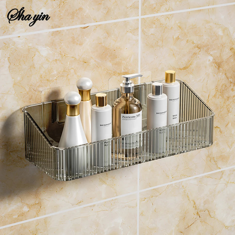 Bathroom Storage Rack Wall Mounted Toilet Washroom Washroom Washbasin Wall Organizing Storage Basket Taj Home Store