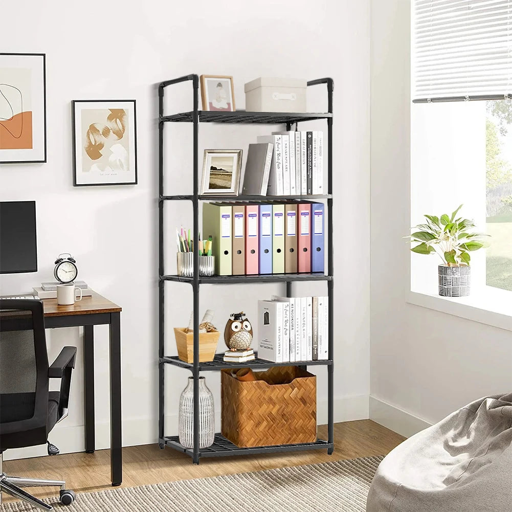 5 Tier Shelving Unit Adjustable Storage Shelf 66 Lbs Capacity Standing Shelf for Kitchen Pantry Closet Bathroom Laundry Garage Taj Home Store