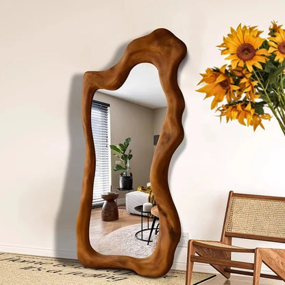 Irregular Makeup Mirror Aesthetic Art Modern Women Design Standing Mirror Macrame Cool Dekoracyjne Lustra House Accessories Taj Home Store