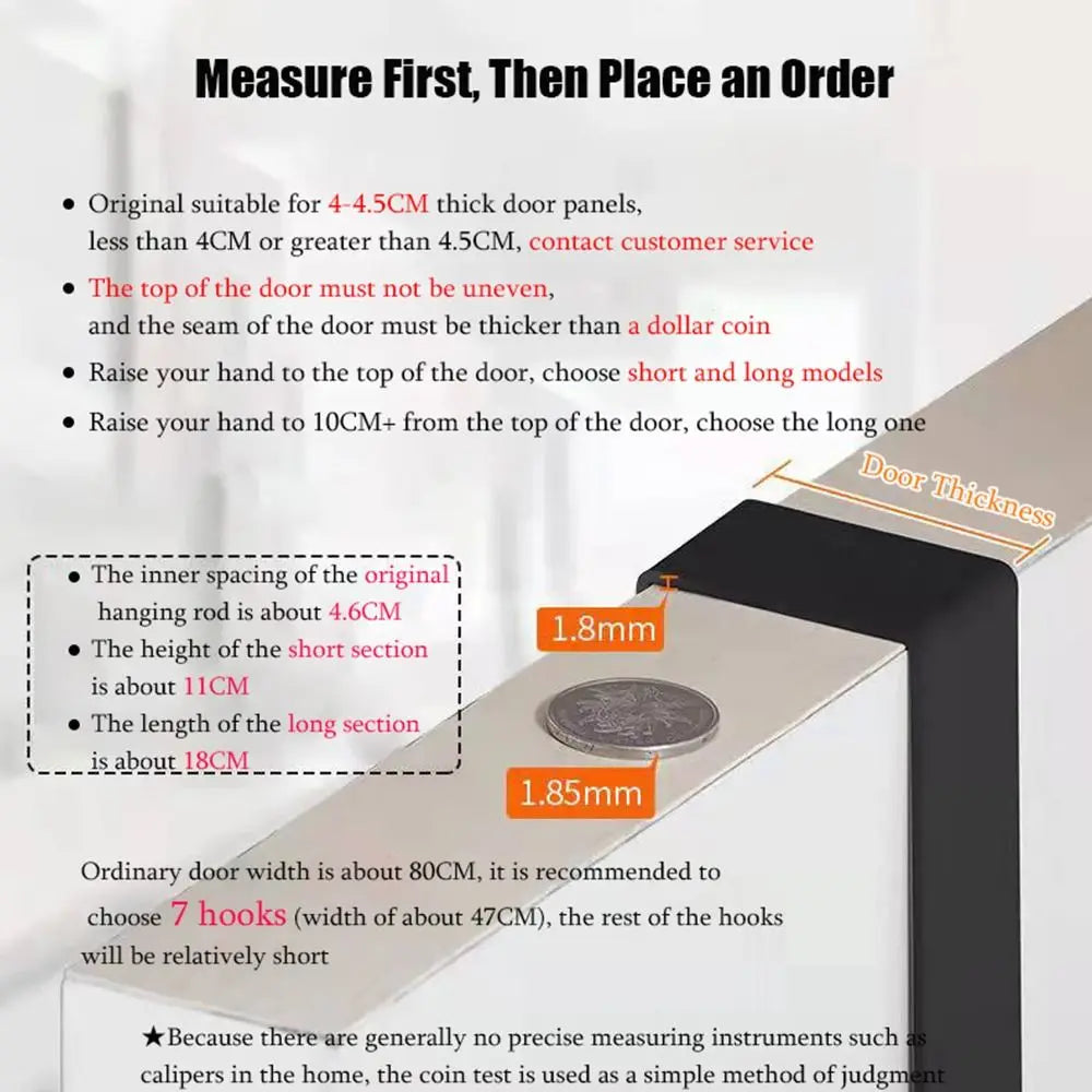 New Aluminum Alloy Door Hook Clothes Coat Hat Towel Hanger Holder Home Bathroom Organizer Rack Kitchen Storage Hooks Taj Home Store