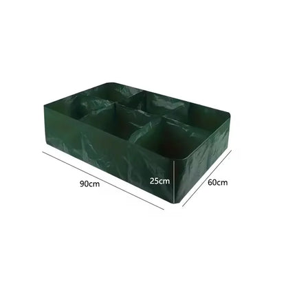4/6/8 Grids Grow Bag Plant Garden Planter Vegetable Flower Nursery Pot Flowerpot Round Cultivation Growth Container Outdoor ﻿ Taj Home Store
