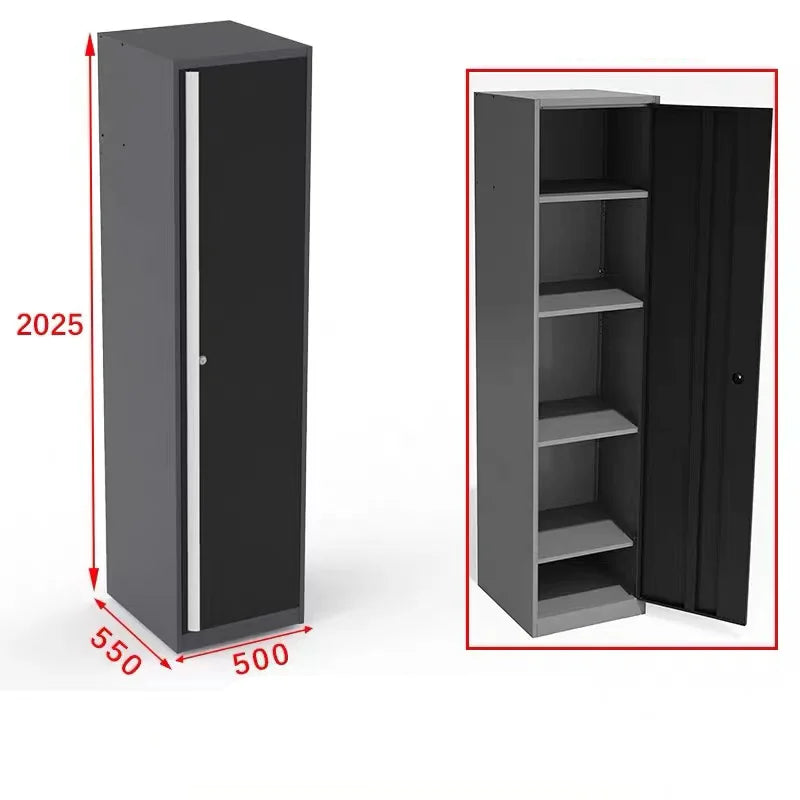 Garage Steel Mechanic Tools Storage Cabinet With Wall Cabinets Single,double-door Cabinets And Tool Trolley For Workshop Taj Home Store