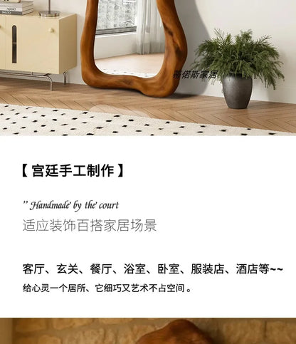 Irregular Makeup Mirror Aesthetic Art Modern Women Design Standing Mirror Macrame Cool Dekoracyjne Lustra House Accessories Taj Home Store
