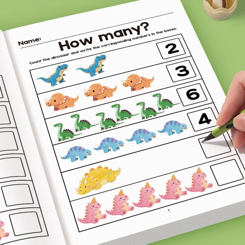 Math Fill-In-The-Blank Workbook for Toddlers, Early Education Logic Thinking Training, Fun Math Pattern Recognition Practice Boo Taj Home Store