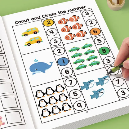 Math Fill-In-The-Blank Workbook for Toddlers, Early Education Logic Thinking Training, Fun Math Pattern Recognition Practice Boo Taj Home Store
