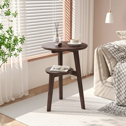 Modern Bedside Cabinets Coffee Table   Solid Wood Side Table Movable Living Room Small Coffee Table Home Furniture New Taj Home Store