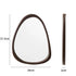  Irregular Wall Mirror, 15 * 10 inch Asymmetrical Wood Mirrors, Small Wall Mirror, Hanging Vertically and Horizontally. Mirrors Taj Home Store