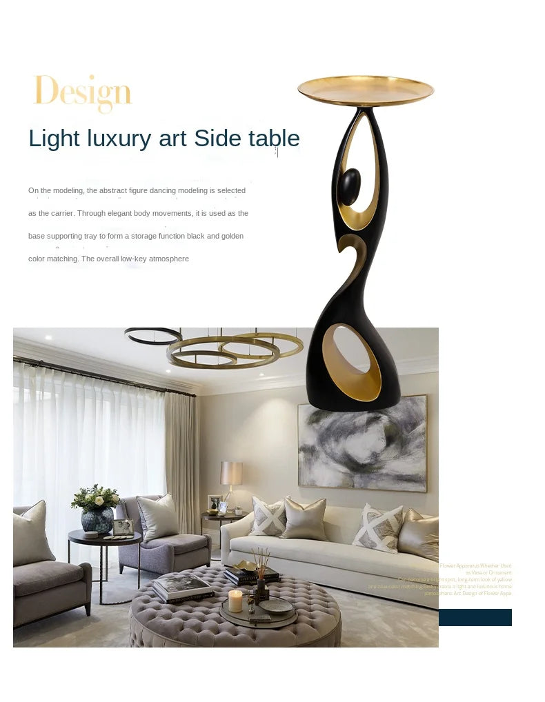 Creative Home Decor Art Abstract Sofa Side Table Light Luxury Living Room Porch Decoration Corner Table Designer Furniture Taj Home Store