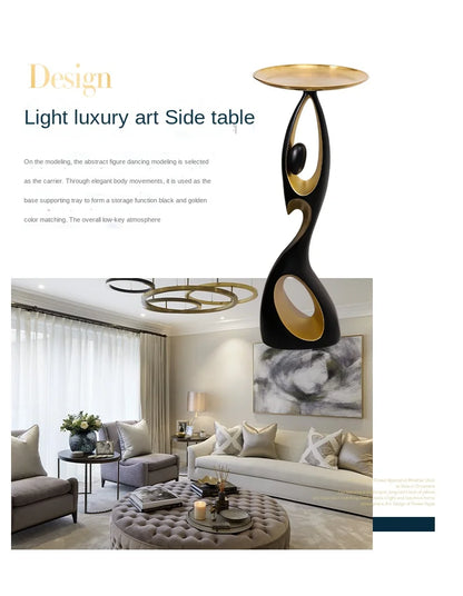 Creative Home Decor Art Abstract Sofa Side Table Light Luxury Living Room Porch Decoration Corner Table Designer Furniture Taj Home Store