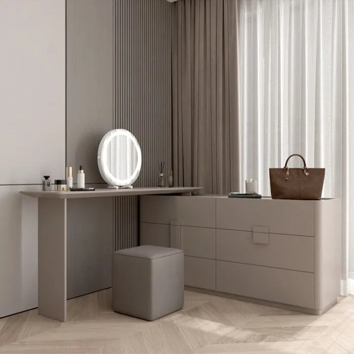 Bedroom Light Luxury Makeup Table Makeup Table Modern Simple Integrated Bedside Storage Bucket Cabinet Premium S Taj Home Store