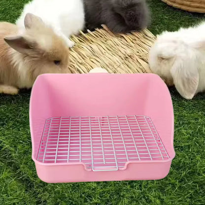 Corner Rabbit Litter Box Durable Toilet Trainer for Ferret Hamster Guinea Pig Small Animal Pet Supplies Animal Potty Taj Home Store