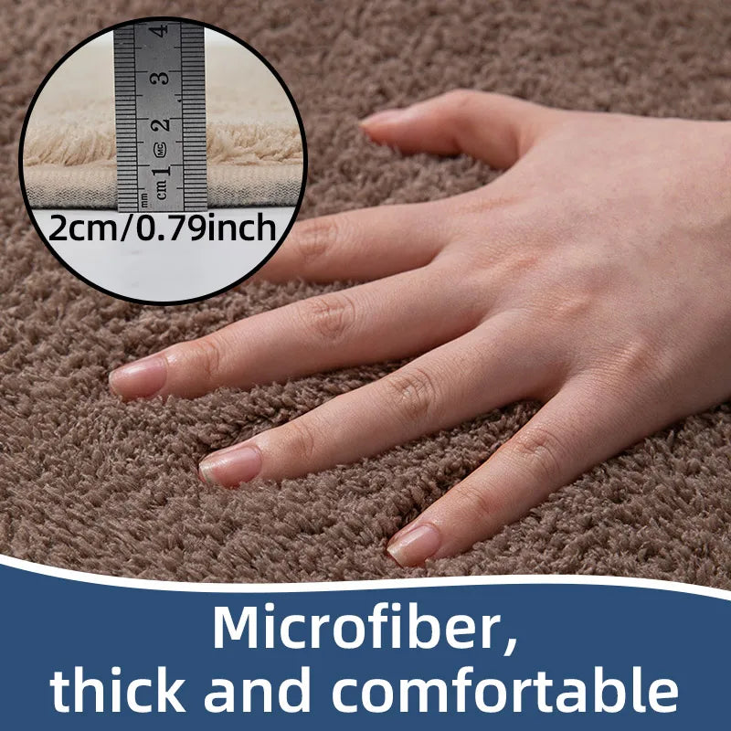 Bathroom Carpet 3-Piece Set Soft, Absorbent, Non-Slip, Microfiber Toilet Mat, U-Shaped Foot Pad Taj Home Store