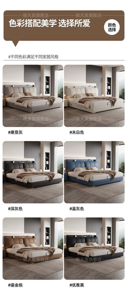 Bedroom Storage Bed Modern Corium Wedding Luxury Bed Corium Double Recamaras Matrimoniales Completas Muebles Home Furniture Taj Home Store