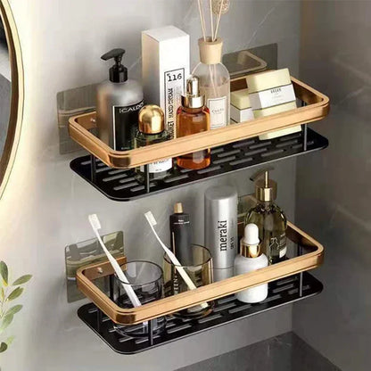 Bathroom Shelf Kitchen Storage Organizer Aluminum Alloy Shampoo Rack Shower Shelf Bathroom Accessories No Drill Shelf Taj Home Store
