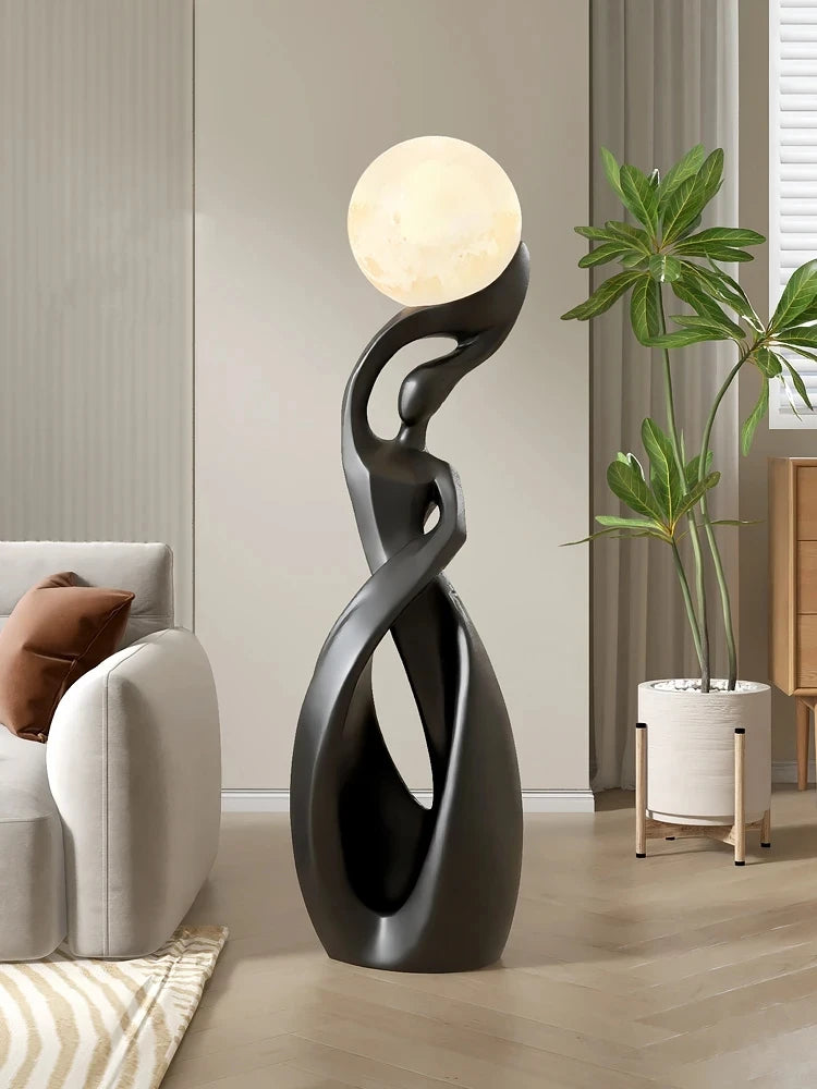 Home Decor Statue Abstract Art Ornaments Nordic Living Room Large Floor Luminous Sculpture Housewarming Gift Interior Figurines Taj Home Store