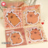5Pcs/Lot Creative Capybara Memo Pad Cute Cartoon Sticky Notes Message Sticker Book Kawaii Writing Pads School Office Supplies Taj Home Store