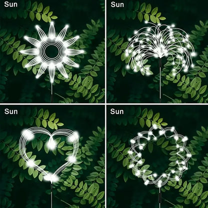 Outside Decorations Light Solar Lawn Light LED Garden Firework Dandelion Lights Sparkles Landscape Fairy Light Yard Patio Decor Taj Home Store