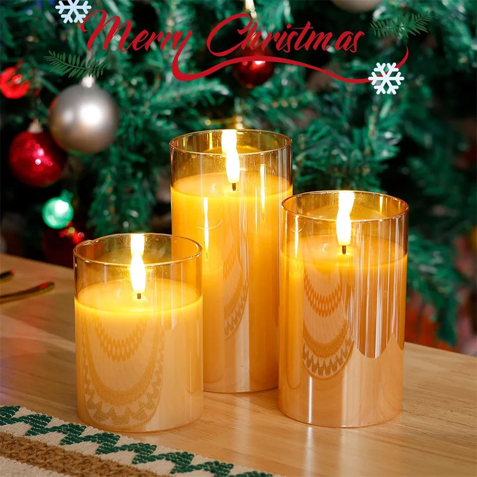 Battery Operated LED Flameless Candles with Remote and Timer Real Wax Candles Flickering Light for Wedding Home Party Decor Taj Home Store