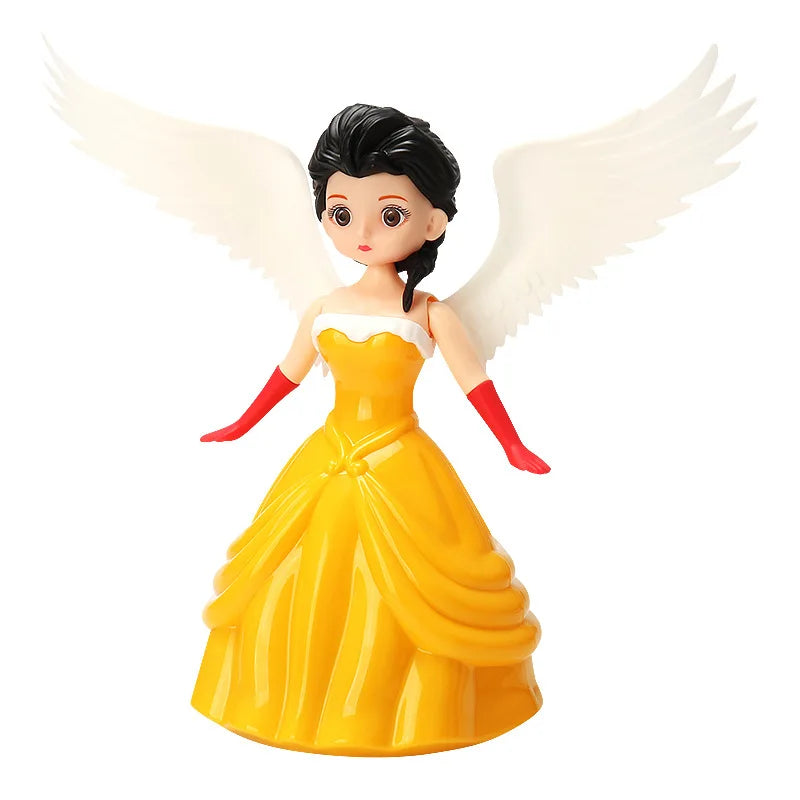 Kids Electric Toys Cute Angel Girl Princess Doll Gimbal Will Dancing Toy With Lights Music Interactive Light-emitting Toy Gifts Taj Home Store