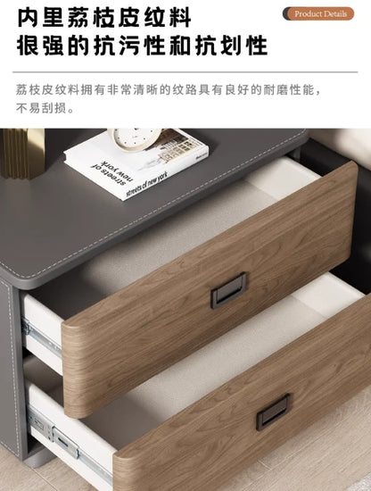 Bedroom Storage Bedside Table Italian Style Space Saving Bedside Tables Aesthetic Modern Mesitas De Noche Home Furniture Taj Home Store