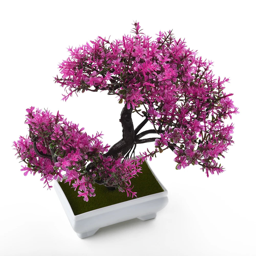 Artificial Plants Bonsai Small Tree Pot Fake Plant Flowers Potted Ornaments For Home Room Table Decoration Hotel Garden Decor Taj Home Store